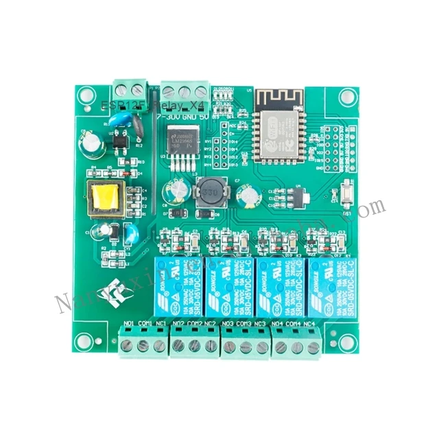 100%Nouveau et original WIFI Bluetooth module ESP12F_Relay_X4 Four-way relay module  Electronic Components