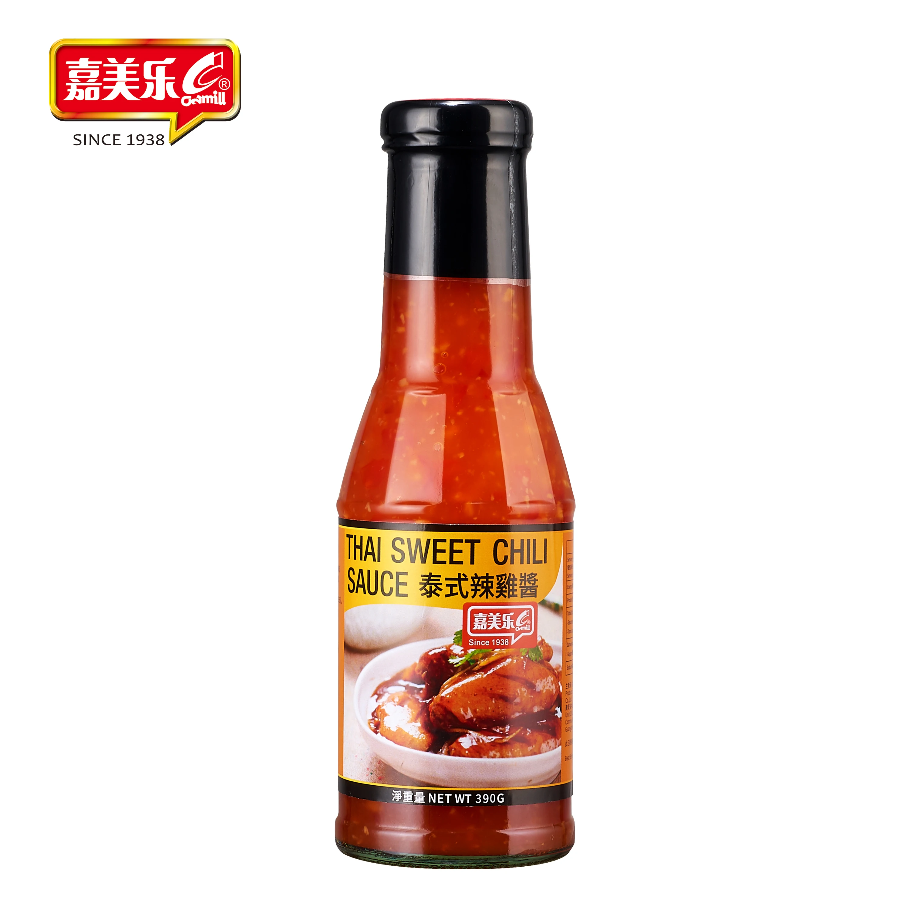 Chinese factory Thai flavor wholesale price 390 grams sweet and sour fried chicken dip Thai sweet chili sauce