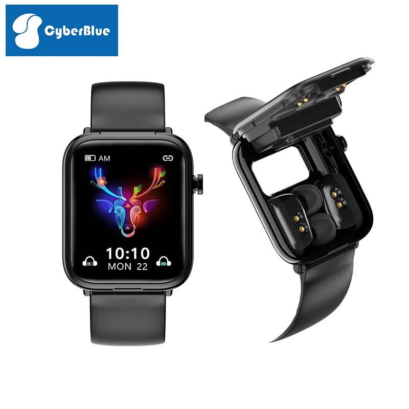 2 in 1 Smart watch earphone wireless relojes smartwatch headsets smartwatch android beatstudio headset headphone wireless
