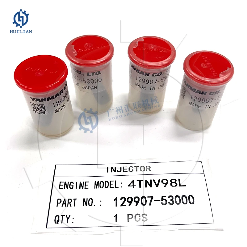 129907-53000 12990753000 Diesel Engine Injector 4TNV98L Fuel Injector for Yamma-r Excavator Engine Spare Parts