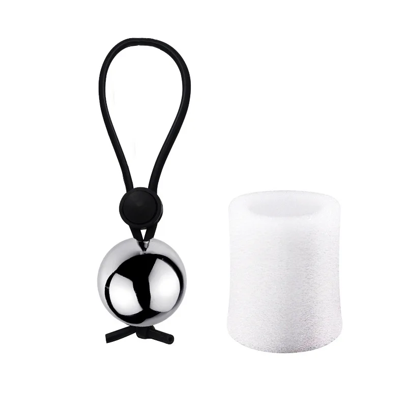 Metal Ball Heavy Weight Hanger Cock Ring Stretcher Penis Extender Enlargement Thread Penis Exercises Machine