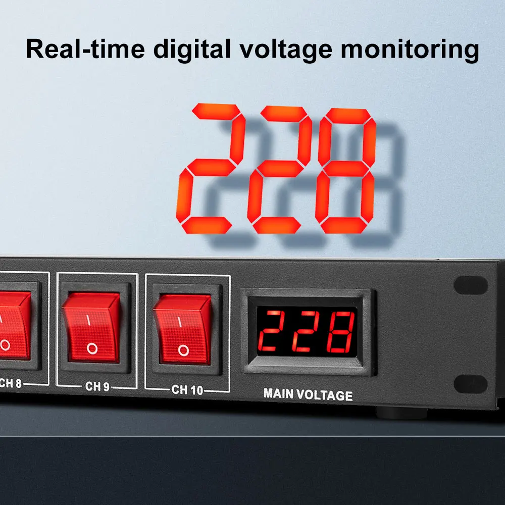 Depusheng SR128 Best Sale Professional 10-way Power Sequencer  Sequence
