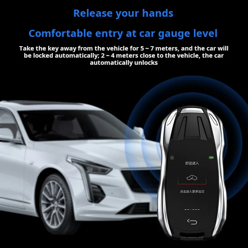 The new LCD key is suitable for modified smart car keys such as B M W, Au di and Ben tley