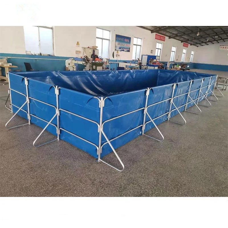 High quality 1000 L to 500000 Liters  foldable  fish farming tanks for outdoor and indoor