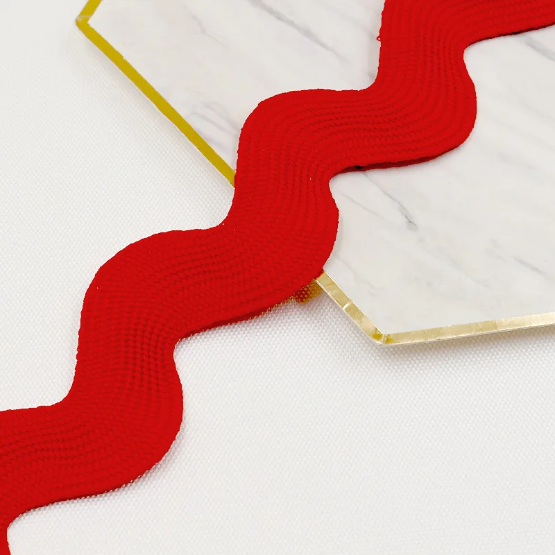Wholesale 100% Polyester Jumbo Giant Ric Rac Trim Lace Gimp Zig Zag Ribbon