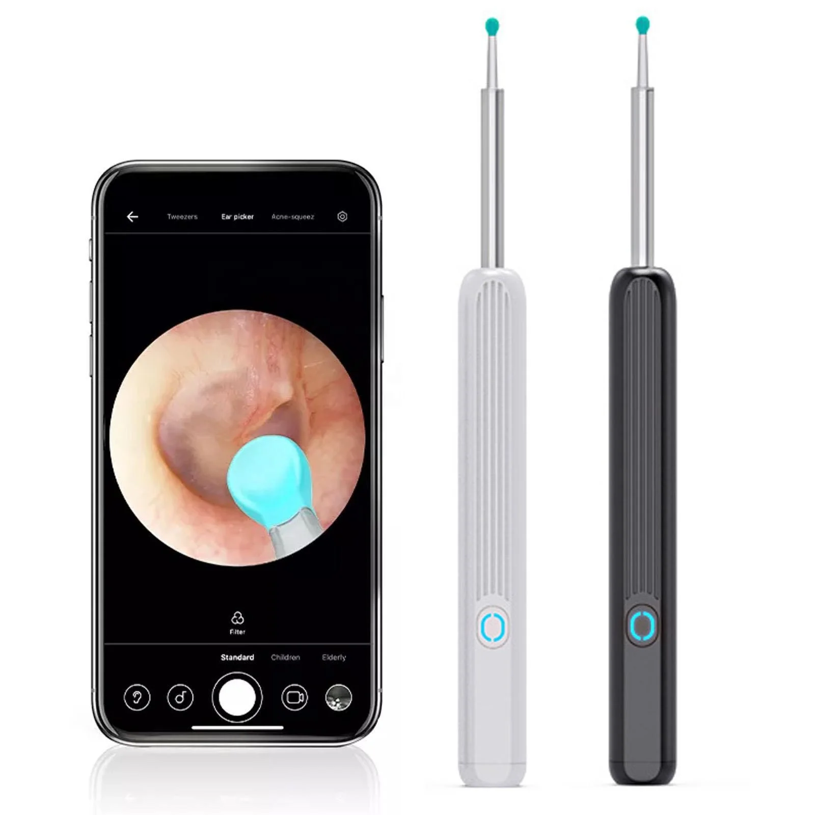 IPX5 Smart Visual Ear Cleaner Wax Removal Tool Sticks Otoscope Endoscope Earpick vacuum cleaner