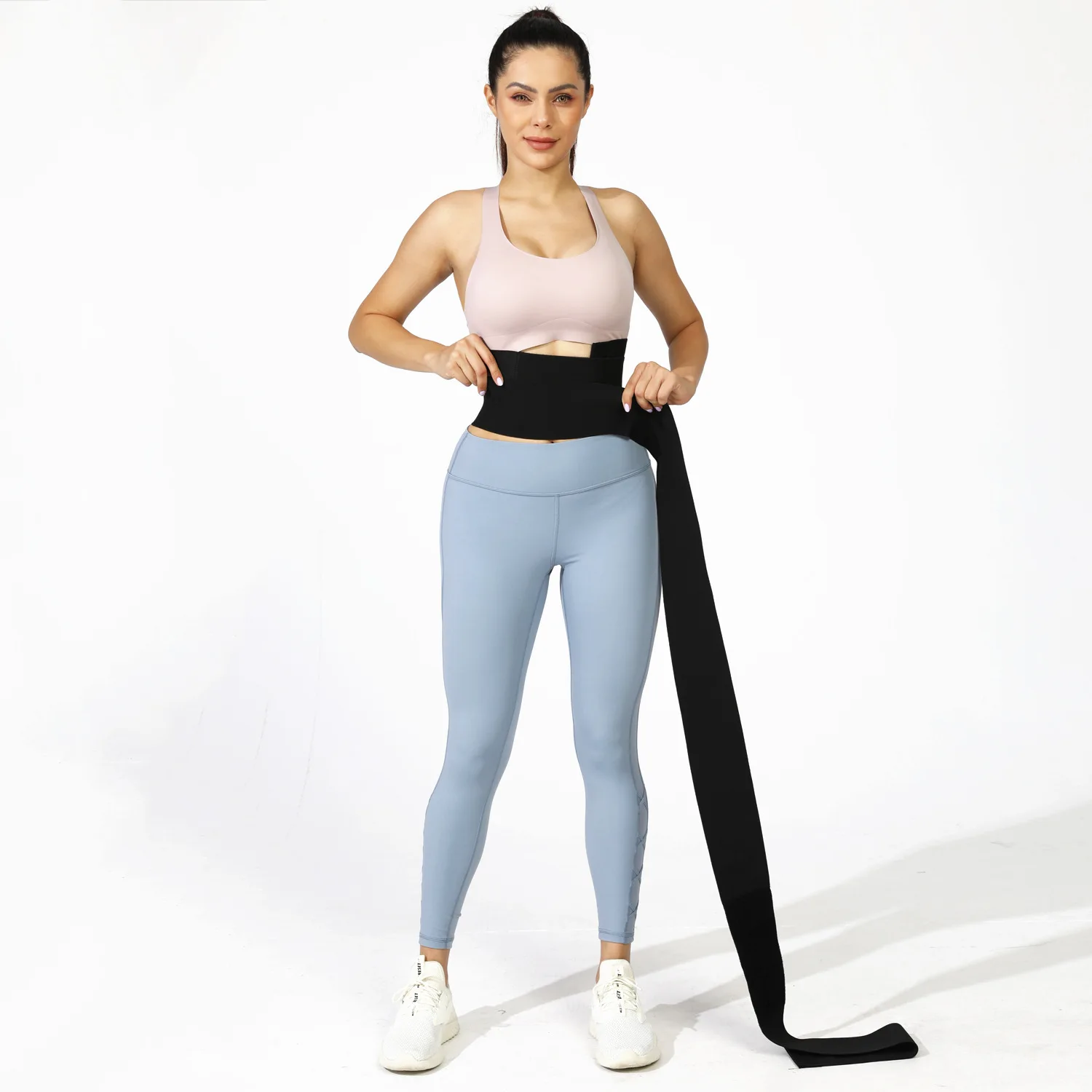 Black and Red  Breathable Hip Enhancer Tight Bodysuit Body Shapers Slimming Women Full Body Shapewear Wrap FREE SIZE