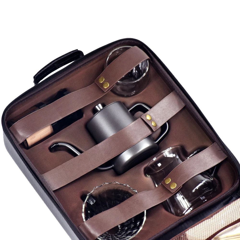 KLP  V60 Dripper Travel Gift Box Coffee Brewing Filter Cup Accessories Tea Tools Cookware Sets