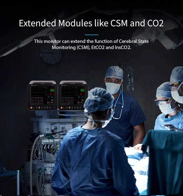 LEPU Made In China Sound And Light Alarm Nibp Cuff Visual Indicator Patient Monitor