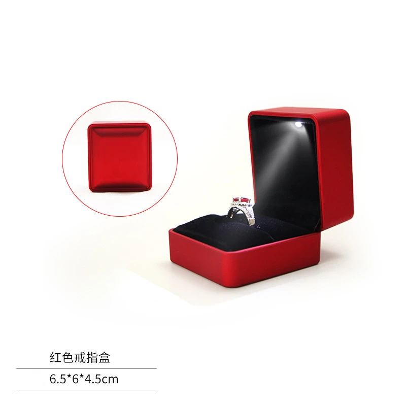 Factory spot wholesale price pendant led packaging box jewelry box led light jewelry ring box led