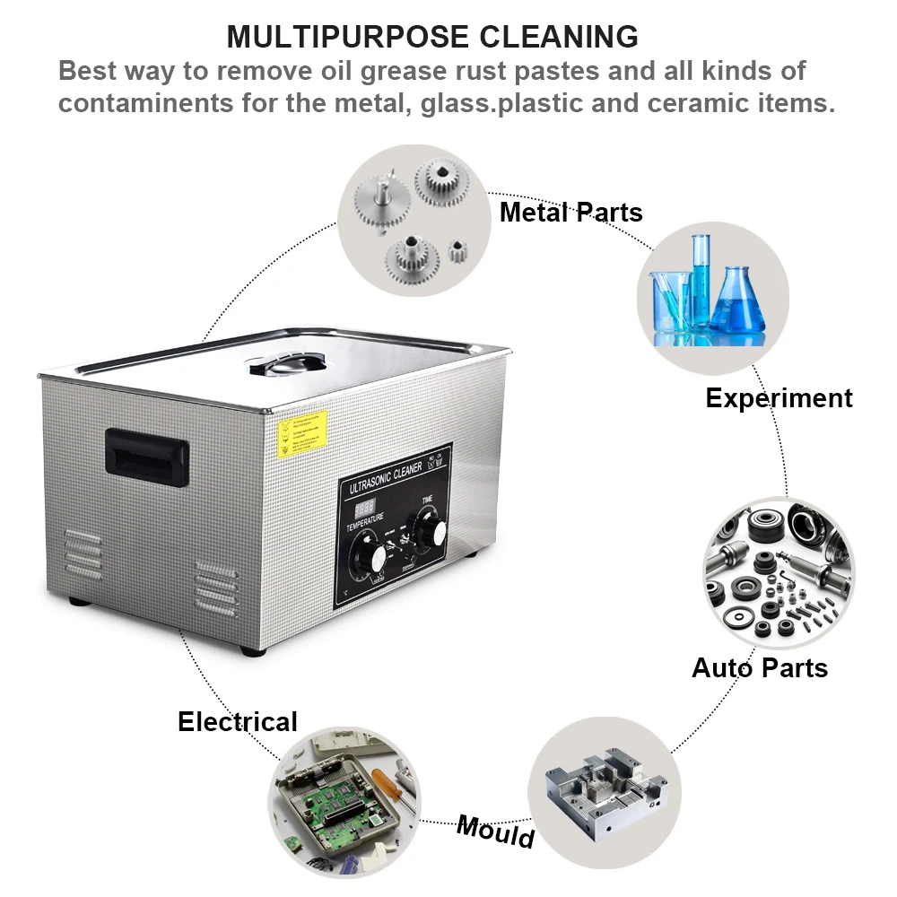 Ultrasonic Cleaning Machine 30L Ultrasonic Bath Parts Washer Machine Retainer Glasses Ultrasonic Cleaner