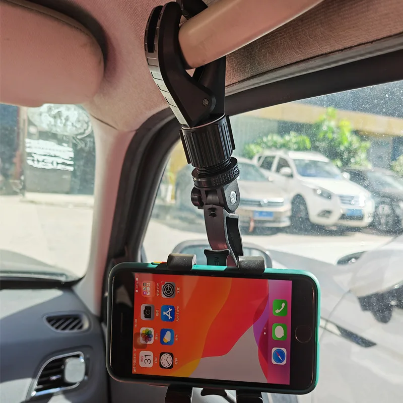 New Universal Car Safety Handle Phone Holder Mount Thick Case Cell Phone Holder Compatible with All Smartphones