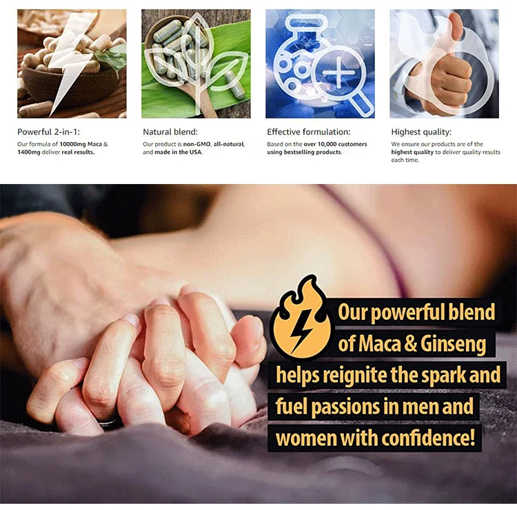 In Stock La Molina Butt Enhancement With Weight Gain Pill Root Tablet Maca Extract Capsule Private Label