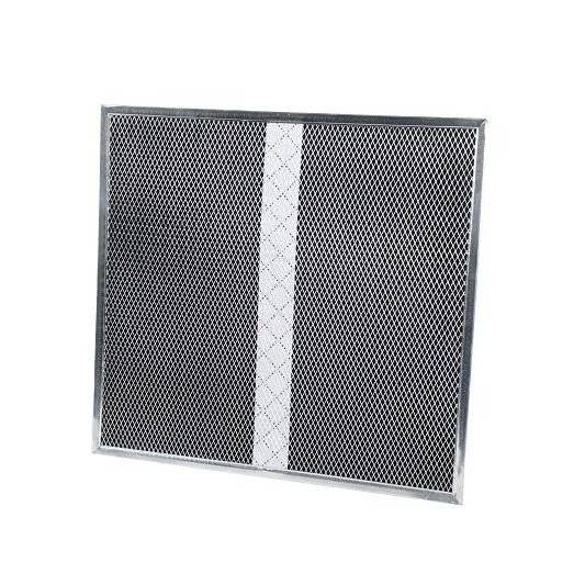 Thin frame black active carbon cotton inside cooker hood grease filter