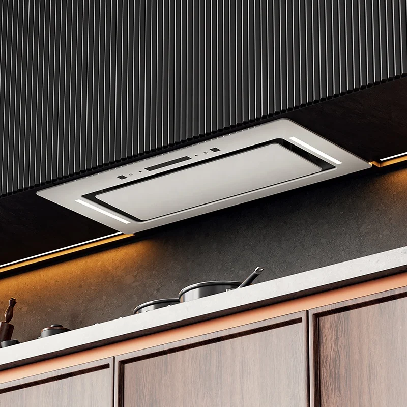 Controller Chimney Kitchen Commercial Under Cabinet Deep Drawn Kitchen Exhaust Smoke  Small  Parts Built-in Range Hood