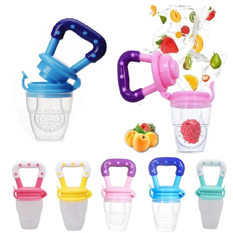 BPA-Free Baby Nipple Pacifier Baby Fresh Vegetable Fruit Pacifier Feeder Pacifier Baby Food Feeder