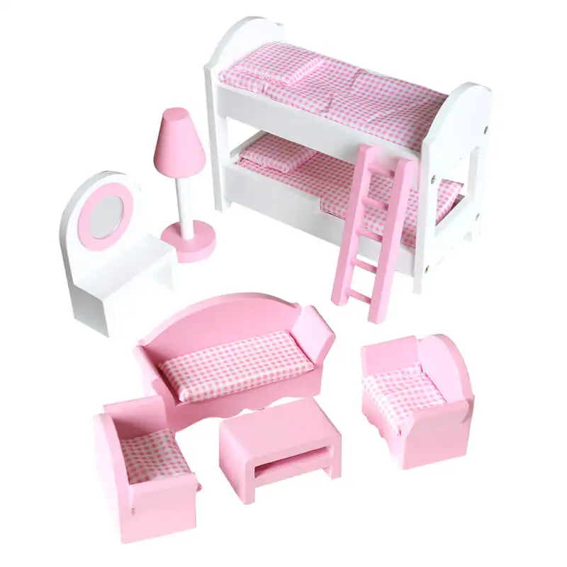 US drop shipping 3 days arrival wooden dollhouse miniature furniture