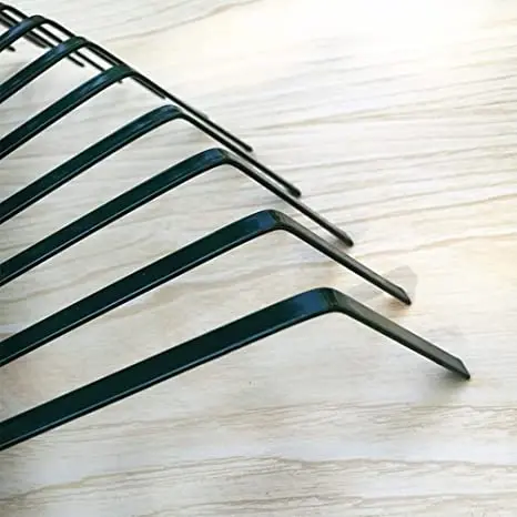 garden supplies carbon steel 22 teeth grass rakes leaf rake lawn rake