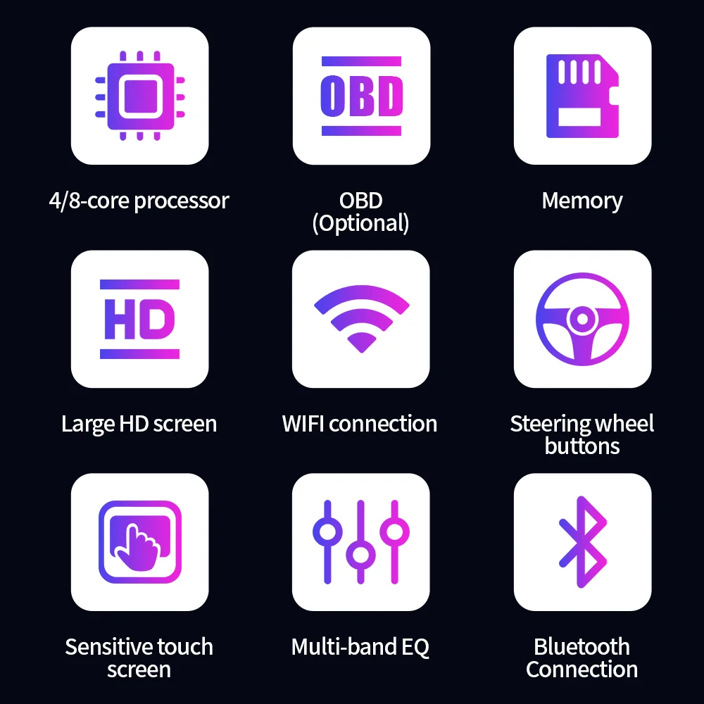 1 Din 9Inch Android 13 Car Radio Smart Touch Screen Car Stereos With WIFI BT Fm DSP GPS&Navigation For Volvo Series XC60 S60 S80