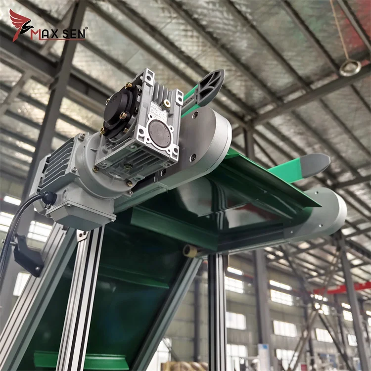 Customized PU PVC Inclined Belt Conveyor Manufacturer For Elevator