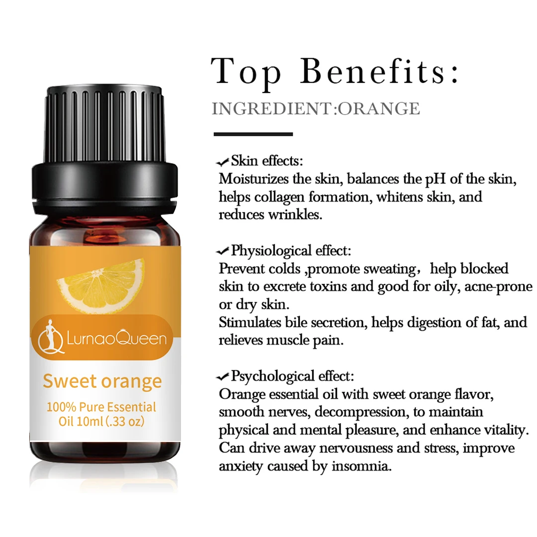 Orange essential oil emotional balance cleansing purifying antioxidants reducing oily skin moisturizing and plumping