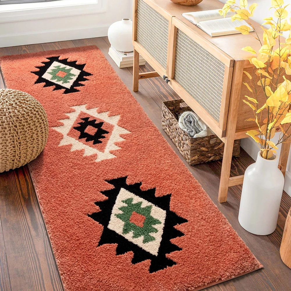Shaggy carpet floor for bathroom rugs mats water absorbent non-slip mat