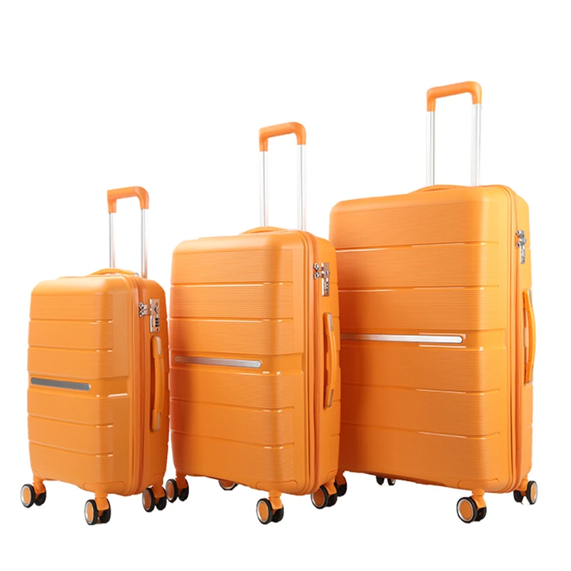Fashionable Classic High Grade PP 3 Pieces Set 20/24/28 Inch Baggage Wholesale Suitcase Travel Trolley Luggage