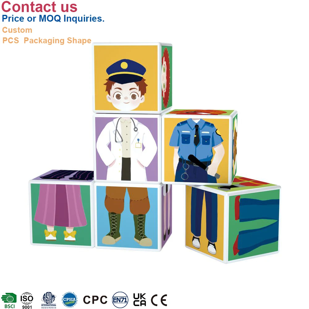 Hot Sale Christmas Day Gift Cheap  Educational Magnetic Toys 3D  Learning  Figures Cube Puzzle  Magnetic Cubes  for Kids