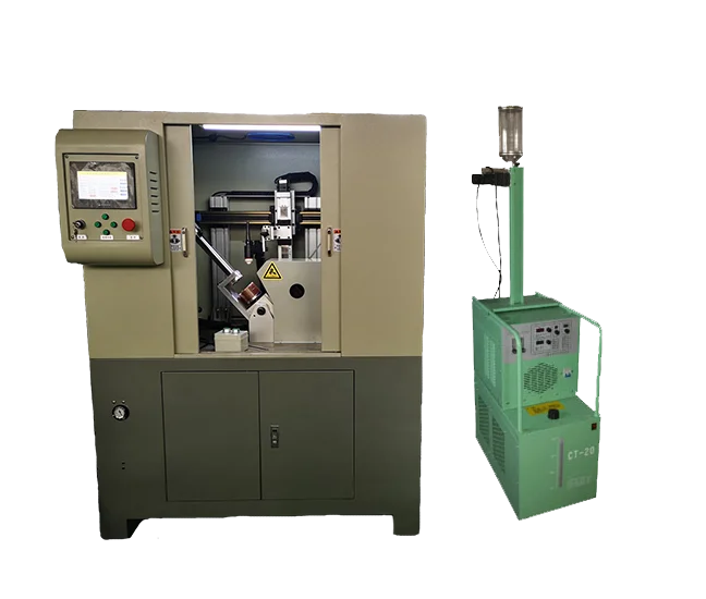 Fully automatic enclosed PTA plasma welding/cladding/surfacing machine for intake valve