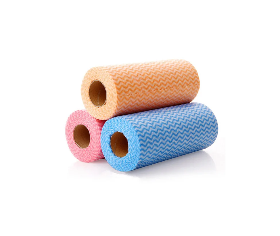 Фабричный производитель оптовая продажа полипропиленовая масса Нетканая ткань кухонная салфетка для мытья посуды ленивая