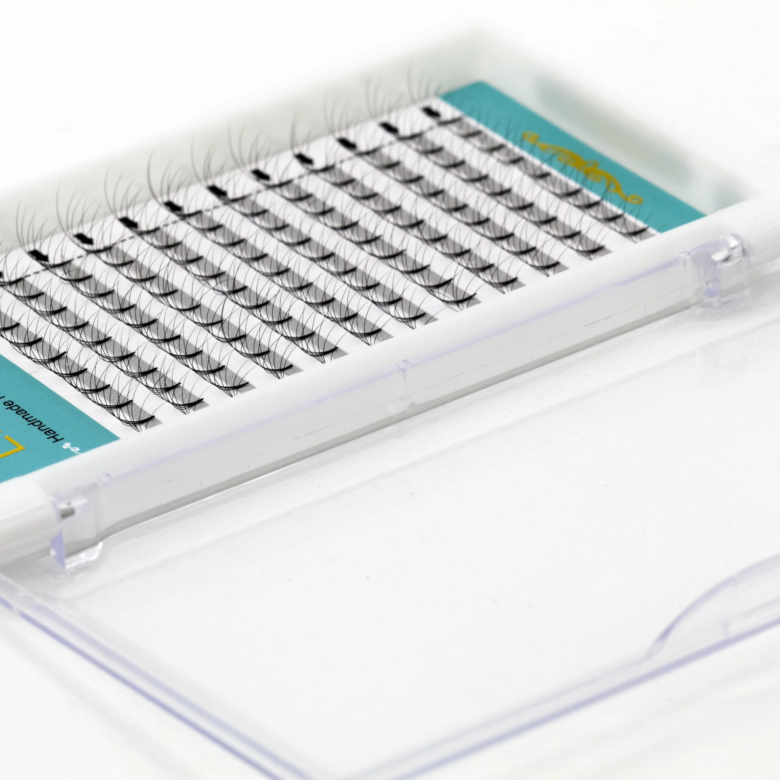 Готовые объемные вееры 8-15 мм, 0,07, 0,05, 0,10 мм, длинный стержень и короткий стержень, 3D готовые объемные вееры, клейкие удлинители для ресниц