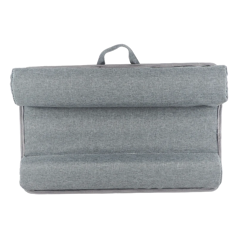 Portable bedside cushioned lap laptop desk holder anti-slip stable lap laptop desk with pillow cushion for home office