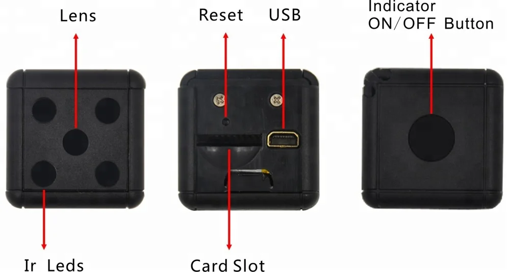 Hot sales Vital SQ16 mini hidden camera security HD1080P keychain dice smart life camcorders spy sports max 32GB digital camera