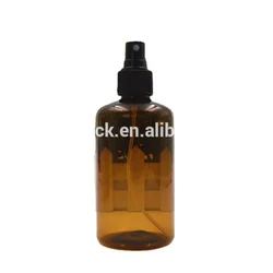 Plastic Cylinder Round Cosmetic Bottle Amber Shampoo Screen Printing PUMP Sprayer Beauty Packaging HDPE