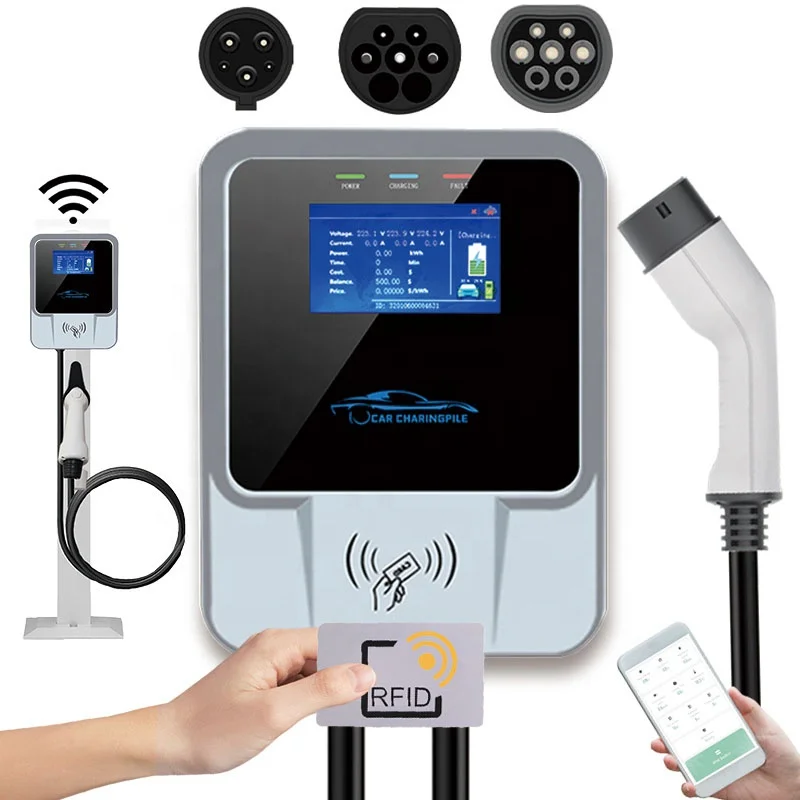 Auto Electronics AC Wallbox EVSE 3 Phase 11KW ID6X EV Charging Station GBT ID4X Home Charger Wall Box for ID 4 VW Charger 7 KW