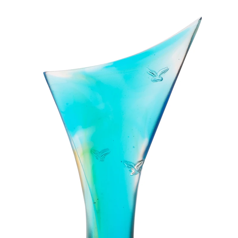 Jadevertu liuli surfing award trophy windsurfing event crystal plaque award sailing trophy custom for advanced worker