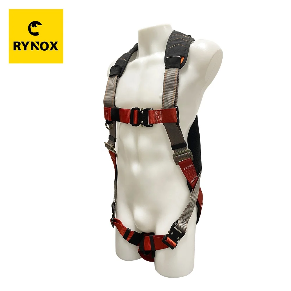Personal Protection Equipment Quick Connect Safety Belt Roof Fall Protection Lineman Full Body Safety Harness for Construction