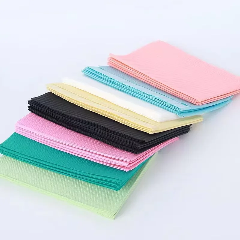 Junlong Factory 3 Ply  Dental Bib Disposable Waterproof Patient Bibs