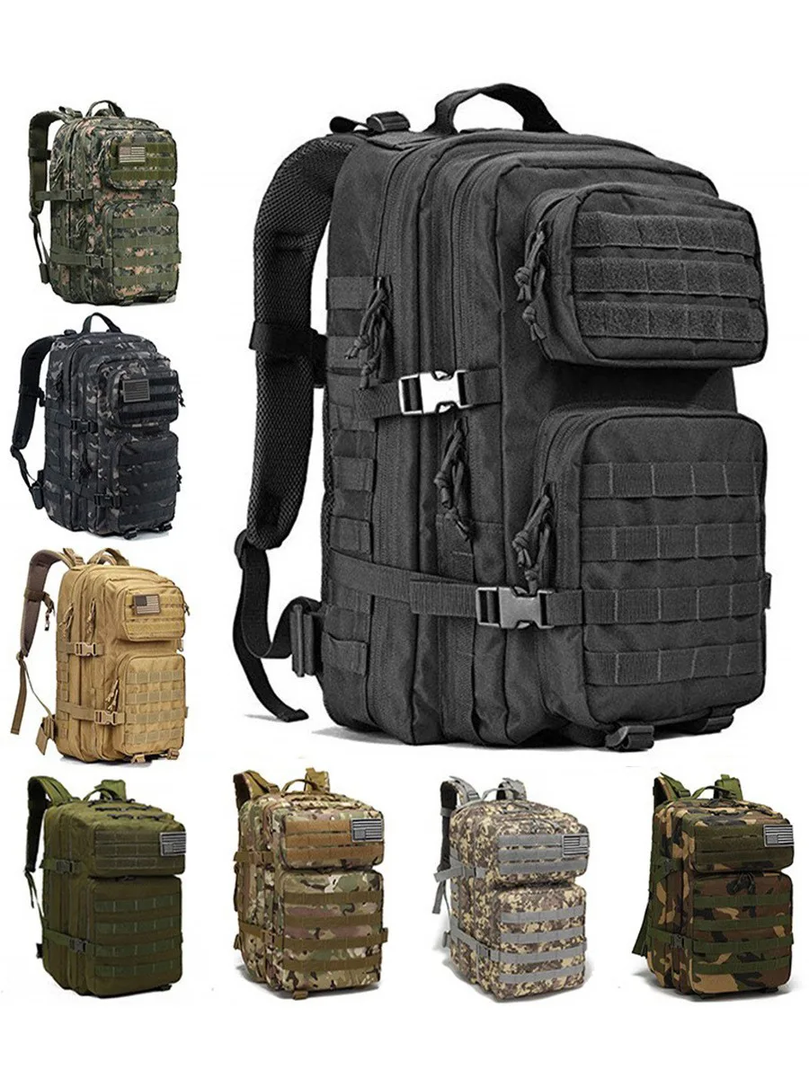 Outdoor  backpack multifunctional large-capacity camouflage field camping waterproof sports boarding Mountain Shoulder Bag