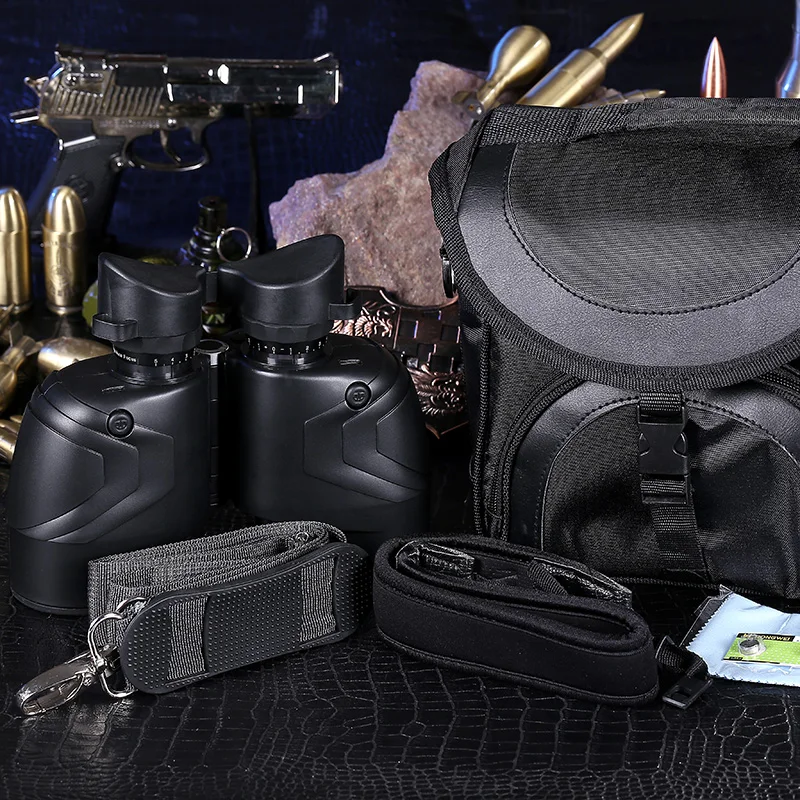 Hunting Equipment Tactical 7X50 Optics Telescope Long Range Binocular with Compass