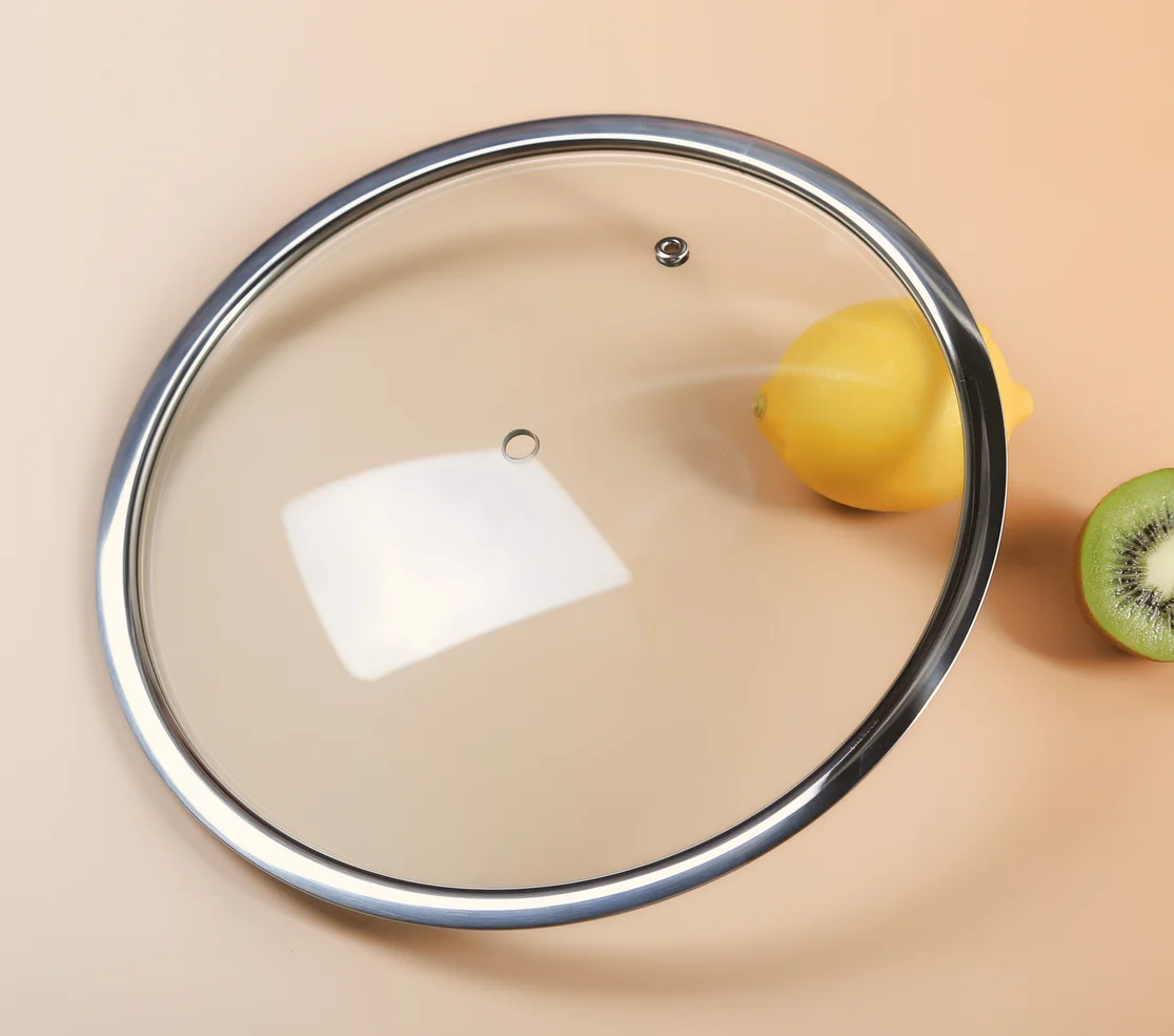 Professional manufacturing T-shaped hot pot lid tempered glass lid cooking pot lid