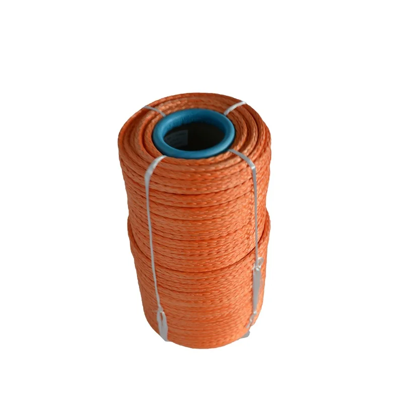 Прямая Веревка от производителя JINLI 10 мм кабель питания плетеный UHMWPE веревка для передачи энергии