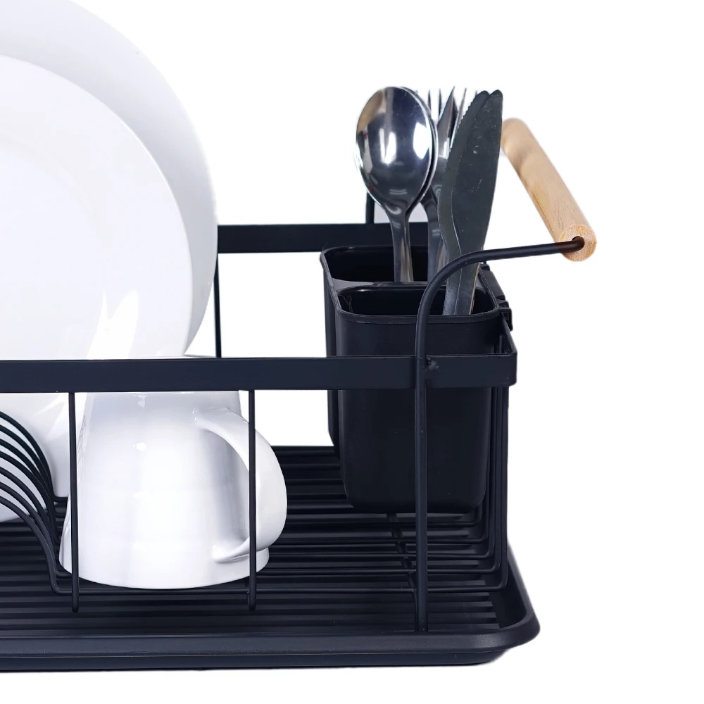 Smartpan Hot Sell Single Kitchen Accessories Organizer Dish Drying Drainer Rackpowder Coating Dish Rack