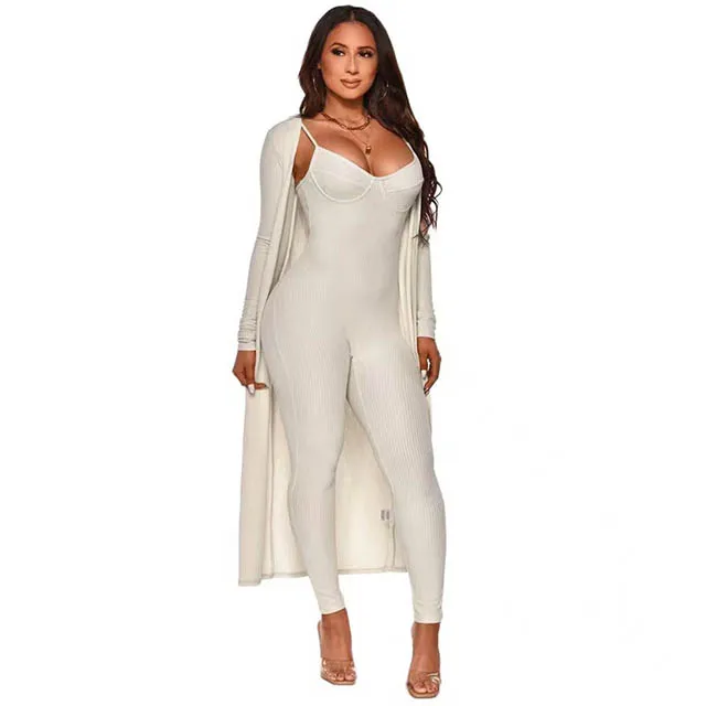 2022 New Style Europe And American Disposition Mid Waist Long Pants Elegant Jumpsuit Sexy Women Clothes Two-pieces Sets Hot Sale