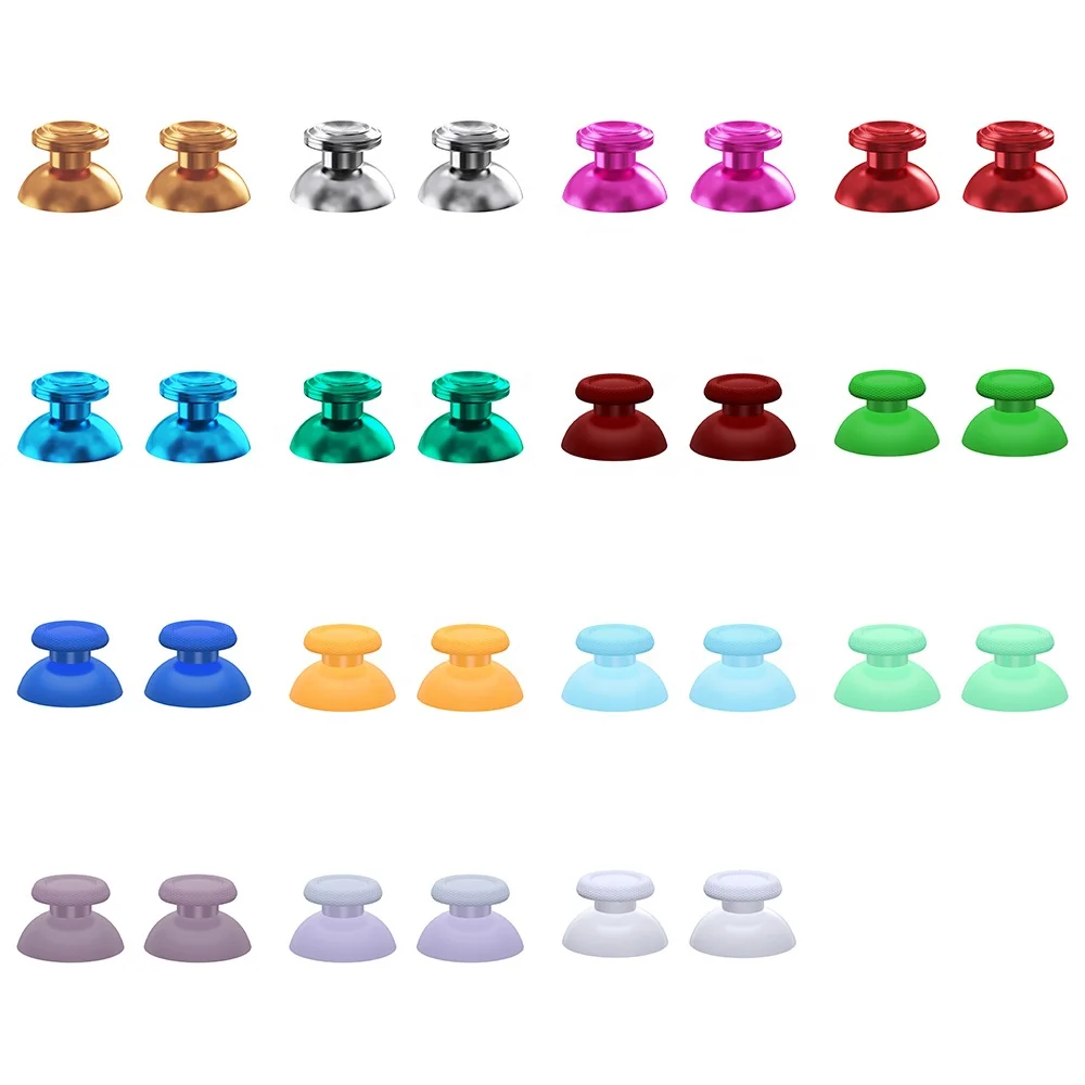 Colorful Metal Plastic Replacement Thumbsticks For PS5 Controller Custom Analog Stick Joystick For PS5 Thumb Sticks For PS4 Pro