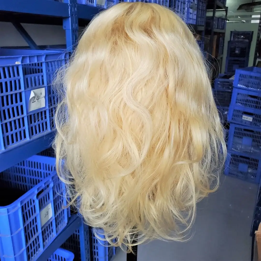 100% бразильские человеческие волосы, новый дизайн, короткий парик на шнуровке спереди, блонд 613, парик на шнуровке спереди, перуанские парики на шнуровке