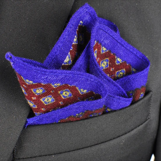 
high quality cheap dot wool pocket square for men 