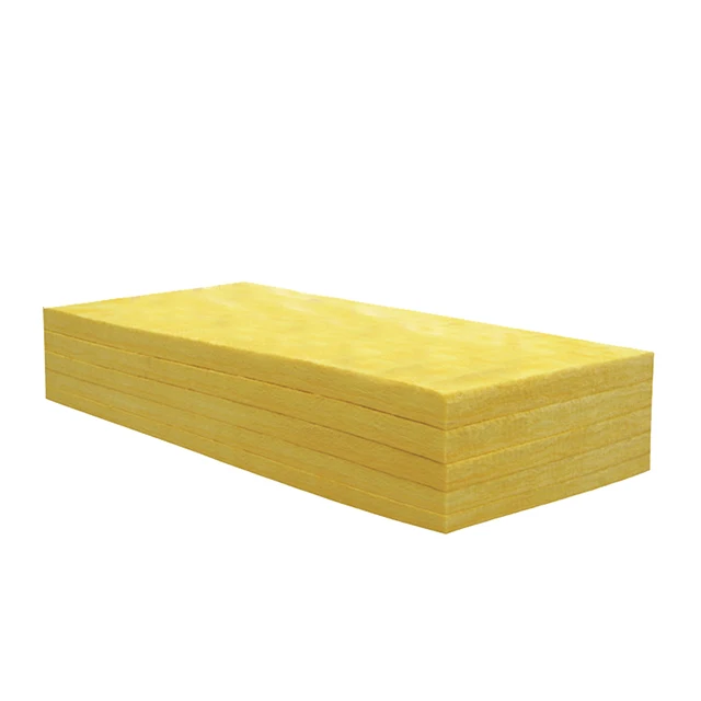 High-end quality glass wool board material, yellow thermal insulation material produced in China