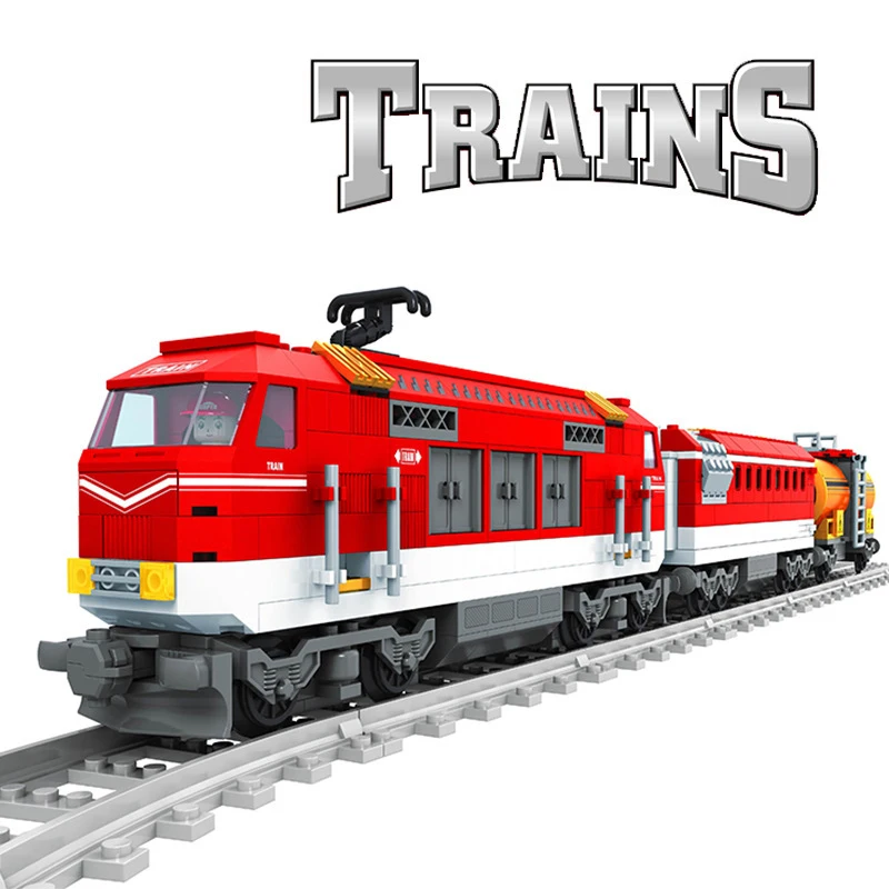 
DIY Children Assembly Colorful Compatible Legoes Funny Bricks Digital Train Building Blocks Toys 