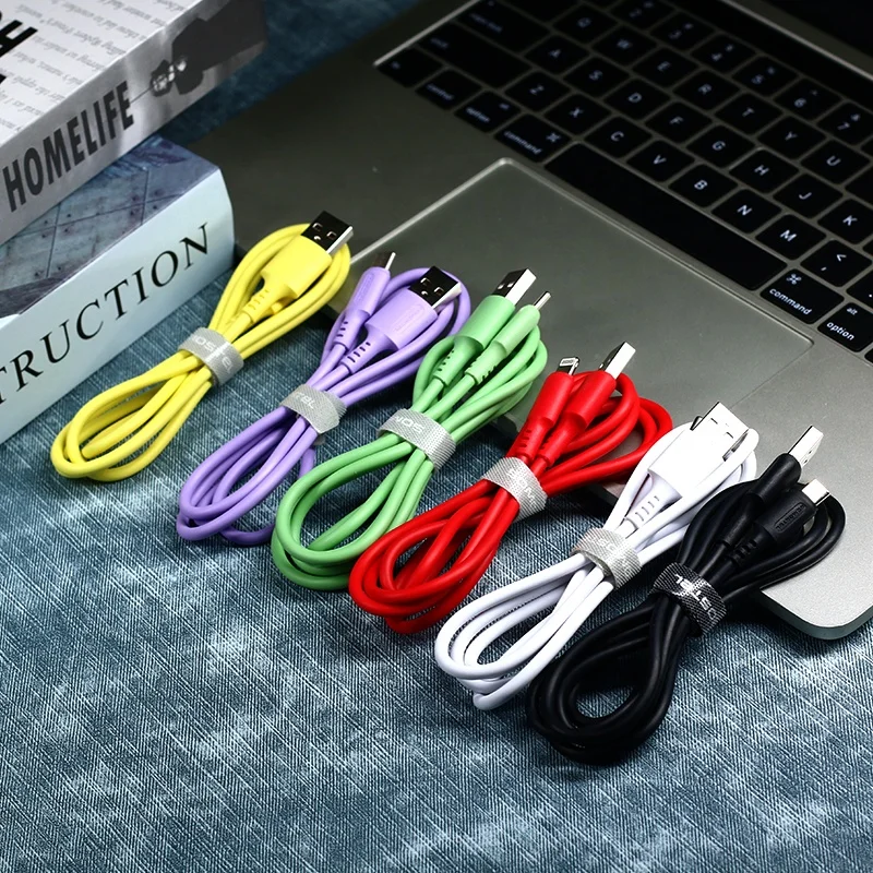 Macaron Color Usb Cables Fast Charging Data Cable 3.1A Wired Cable For Mobile Phone Accessories